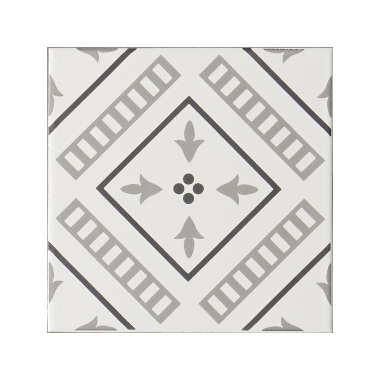 Vannerie Grey on Brilliant White