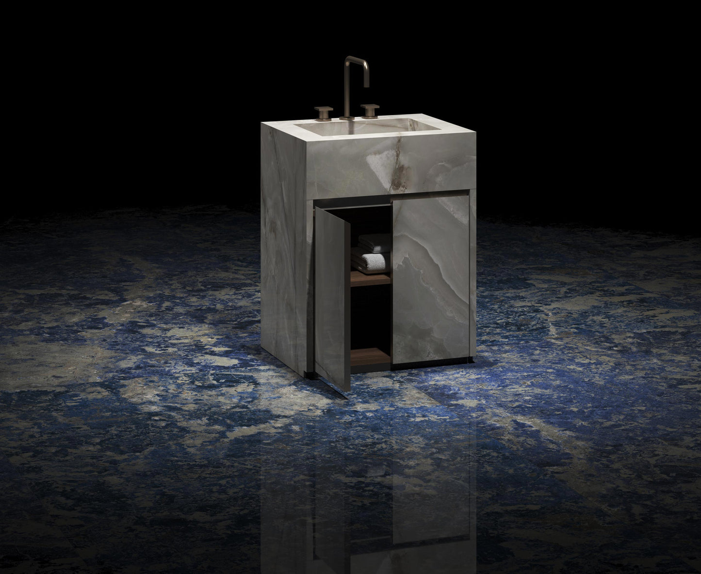 Pietre Sodalite Bleu (Glossy)