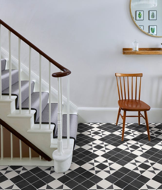 Victorian Style Floor Finchley Cotton White Textured Finish