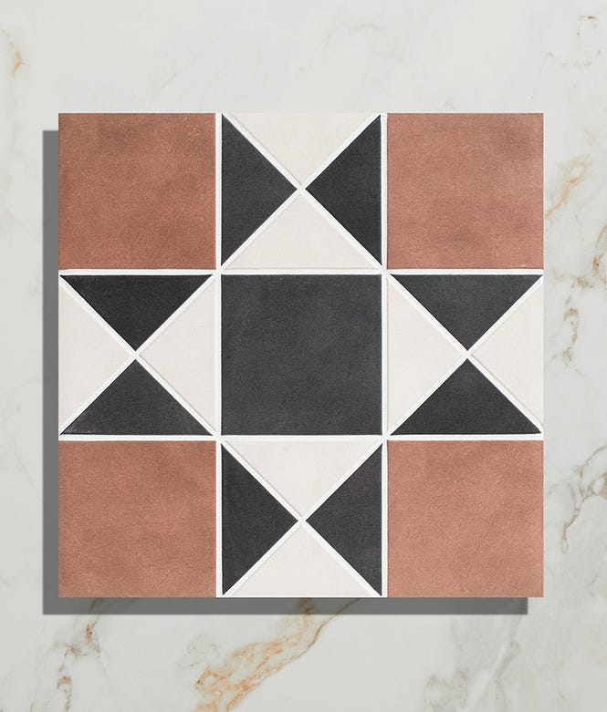 Victorian Style Floor Finchley Terracotta Textured Finish