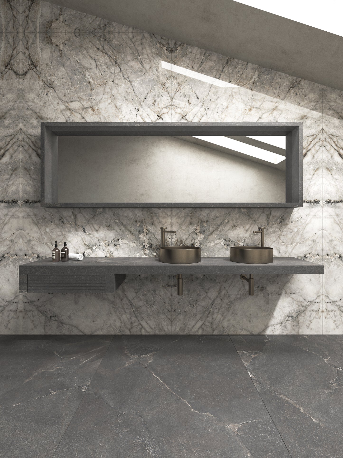 Marmi Laguna Blanca Bookmatched (Full Lappato)