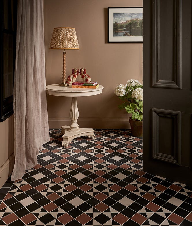 Victorian Style Floor Finchley Terracotta Textured Finish