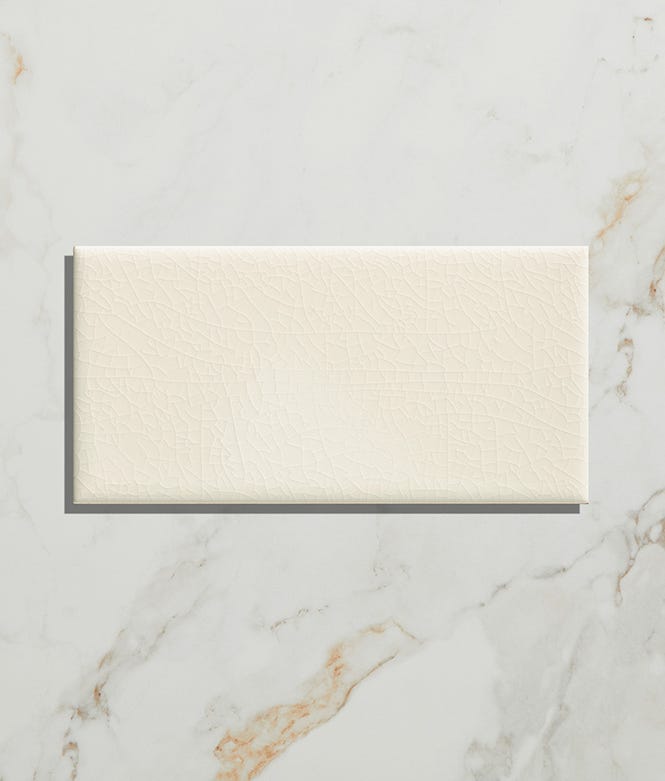 Victorian Style Wall Antique White Metro Glaze Crackle Glaze Finish