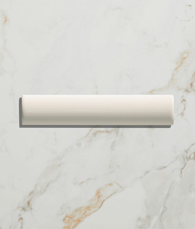 Victorian Style™ Ceramic Cotton White Simple Beading