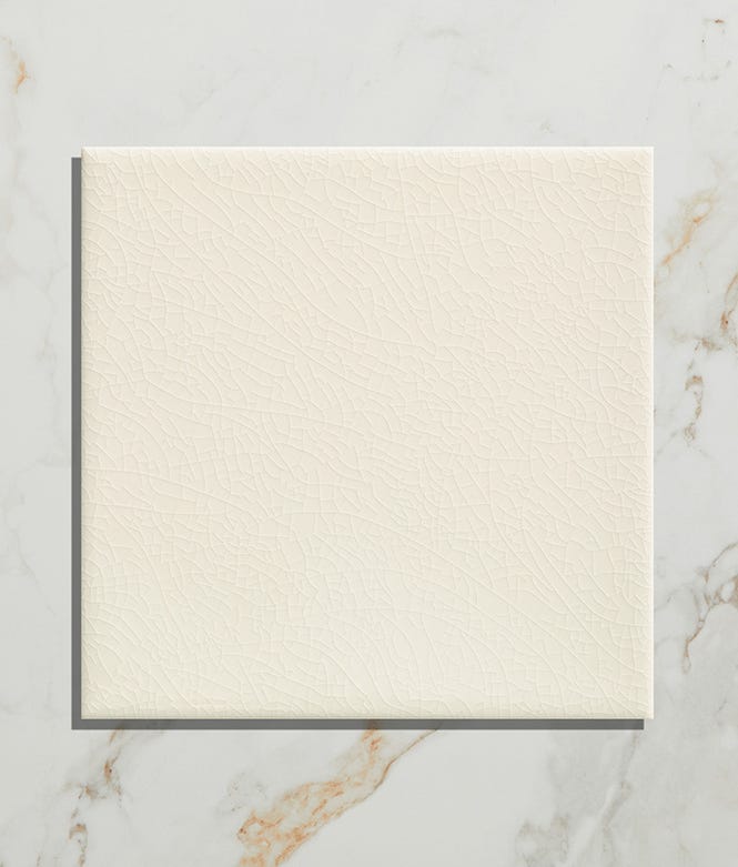 Victorian Style Wall Antique White Square Glaze Crackle Glaze Finish