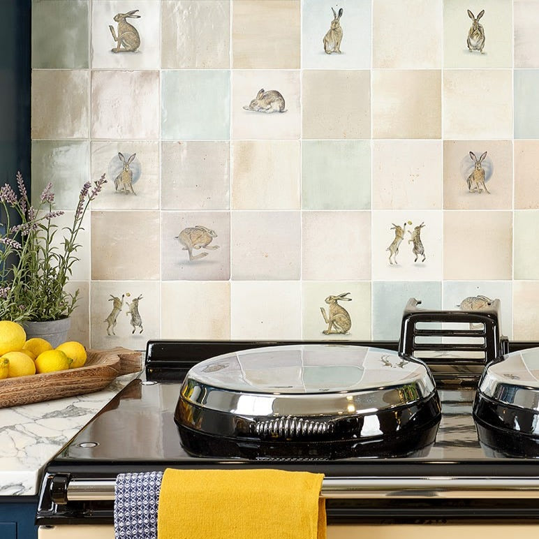 Wiltshire Hares Ceramic by Joanna May (Nuance Base)