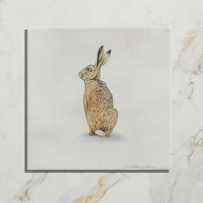 Wiltshire Hares by Joanna May (On Nuance Base) Satin Finish