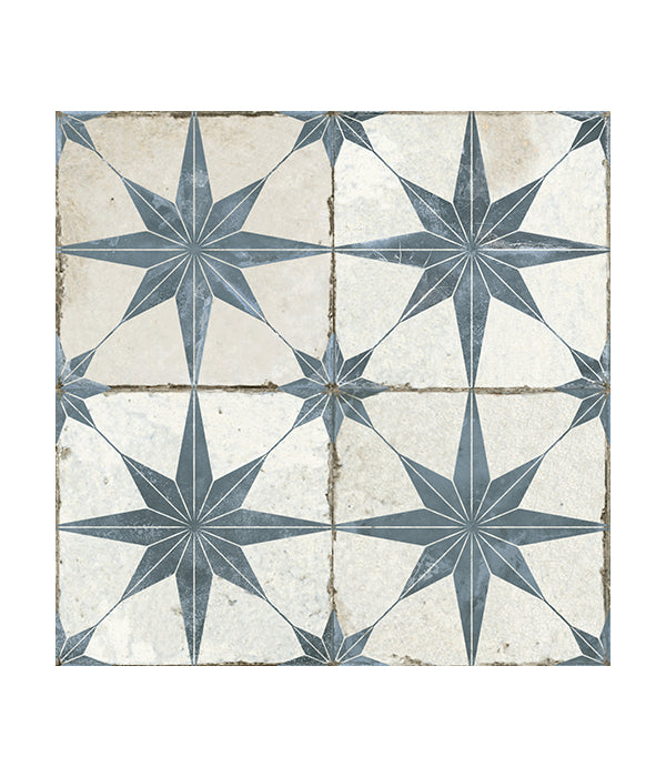 Spitalfields Ceramic Retro Star Blue
