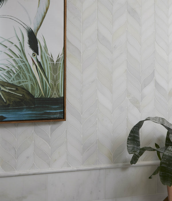 Zen Leaf Marble Mosaic