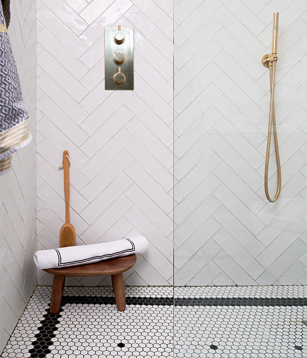 Mono Hex Porcelain Blanc