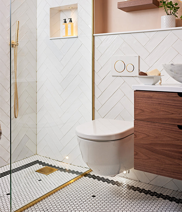 Mono Hex Porcelain Blanc