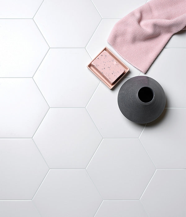 Delicate Porcelain Hexagon