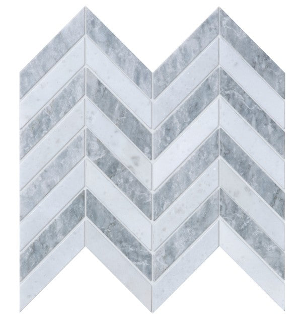 Milan Silver Marble Mosaic