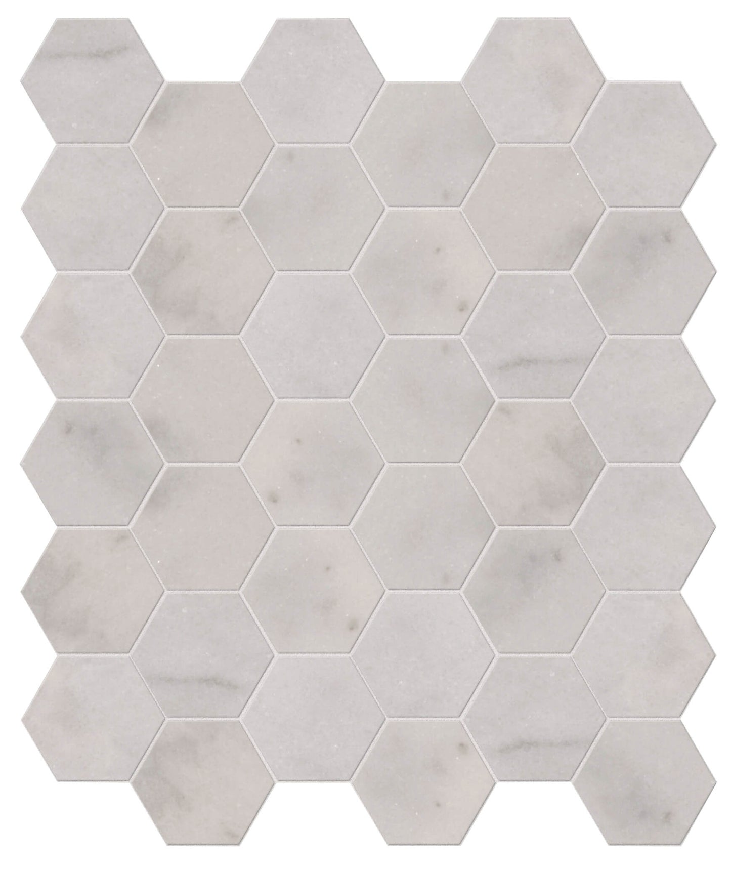Long Island Marble Small Hexagon Mosaic