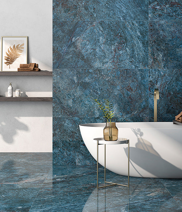 Marble Luxe Porcelain Azzurro