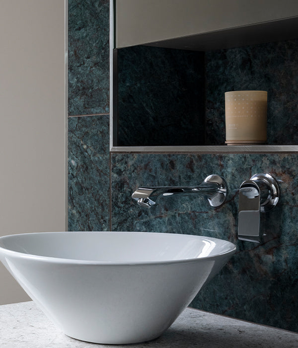 Marble Luxe Porcelain Azzurro