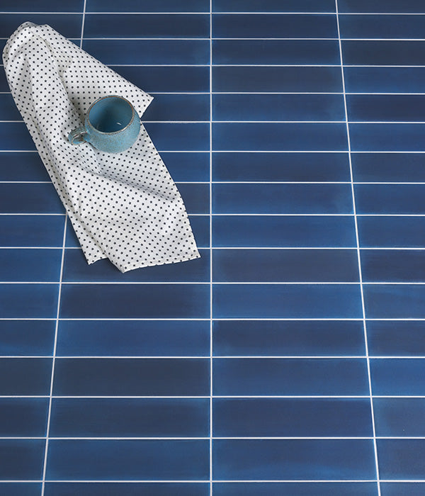 Medina Brick Porcelain Navy Blue