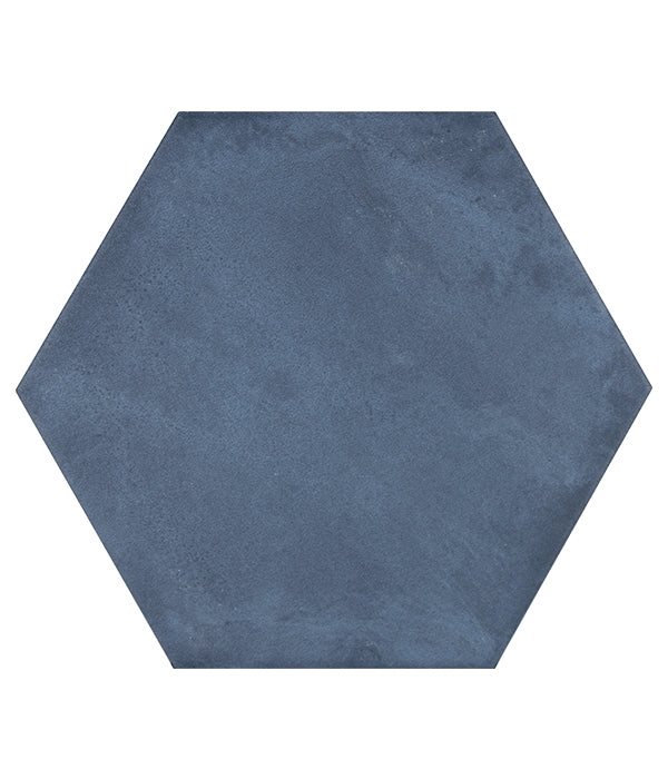 Medina Hexagon Porcelain Navy Blue