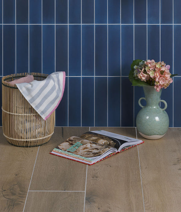 Medina Brick Porcelain Navy Blue