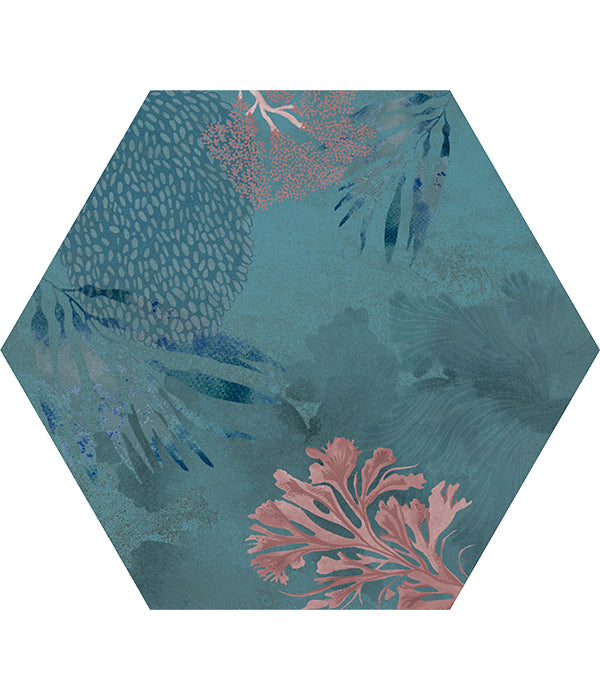 Mermaid’s Garden Porcelain Hexagon