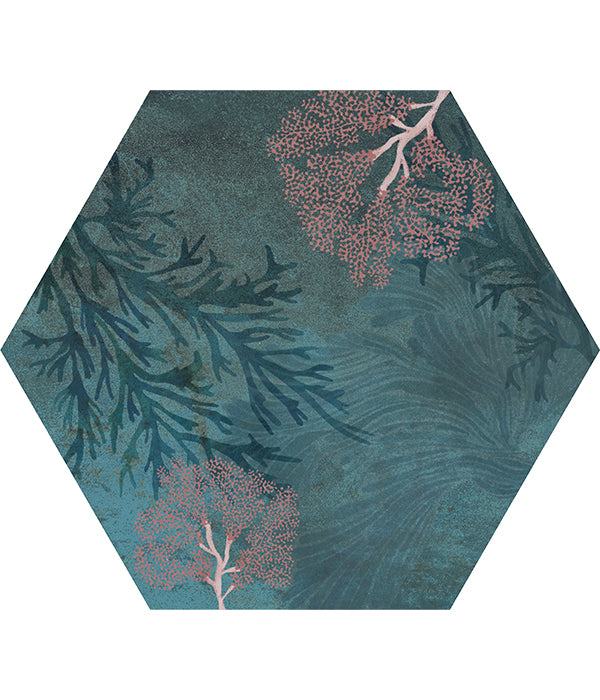 Mermaid’s Garden Porcelain Hexagon