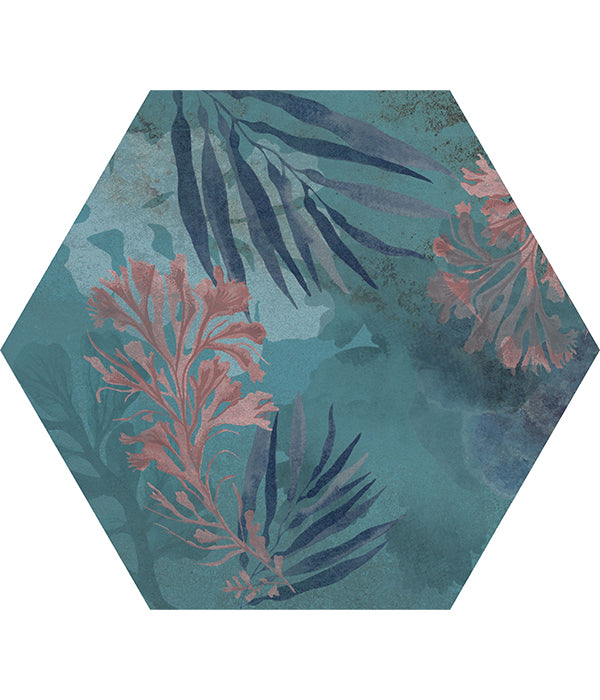 Mermaid’s Garden Porcelain Hexagon