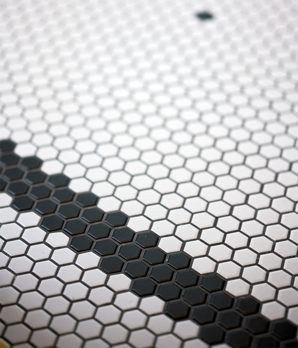 Mono Hex Porcelain Blanc