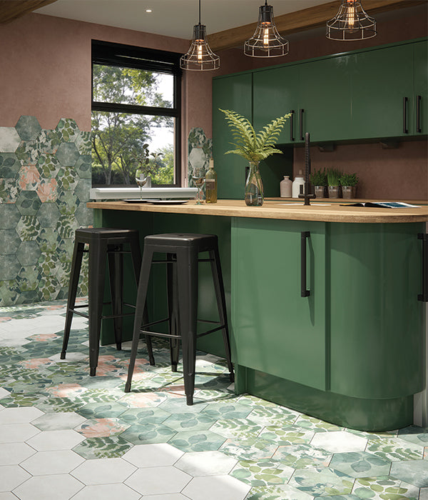 Woodland Glade Porcelain Melange Green