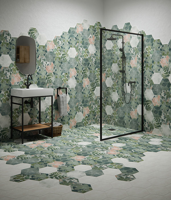 Woodland Glade Porcelain Melange Green