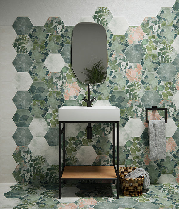 Woodland Glade Porcelain Melange Green