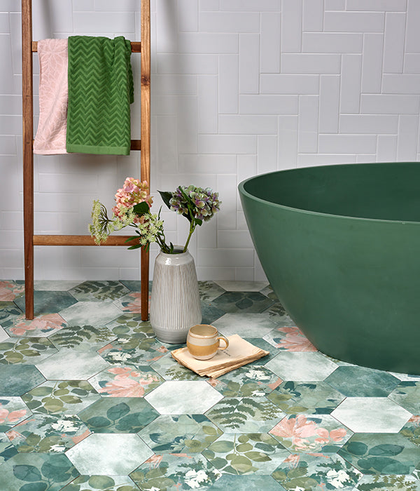 Woodland Glade Porcelain Melange Green