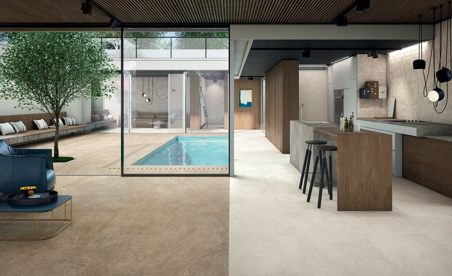 Kamien Caramel Cross Cut