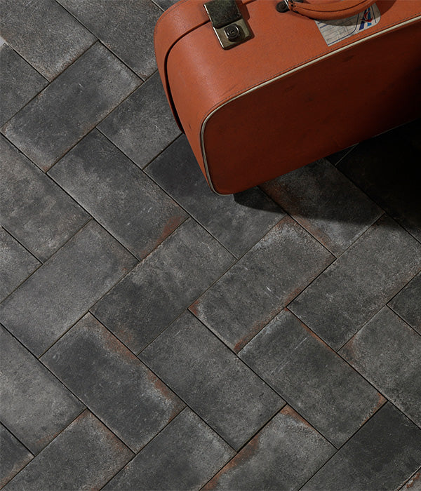Osterley Porcelain Textured Brick Black