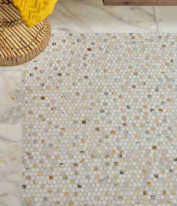 Palazzo Oro Brickbond Square Marble Honed Finish