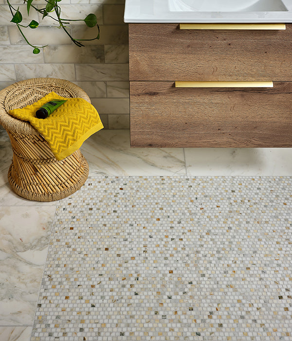 Palazzo Oro Brickbond Square Marble Honed Finish