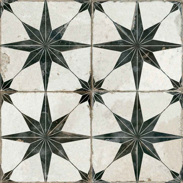 Spitalfields Ceramic Retro Star Black