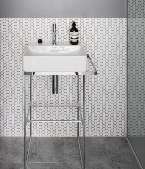 Mono Hex Porcelain Blanc