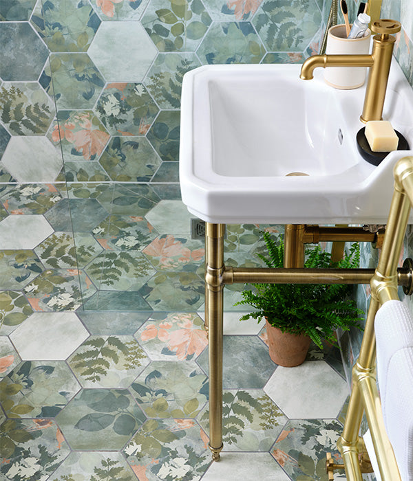 Woodland Glade Porcelain Melange Green