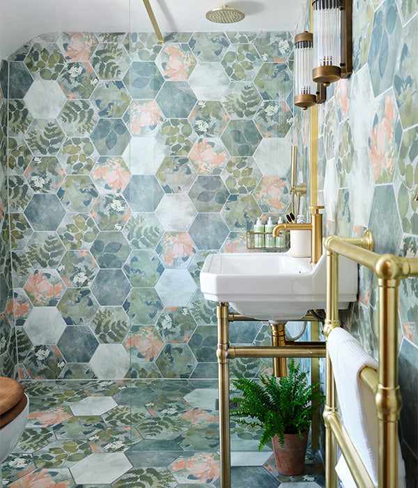 Woodland Glade Porcelain Melange Green