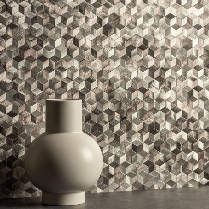 Astral Silver Aluminium Mosaic