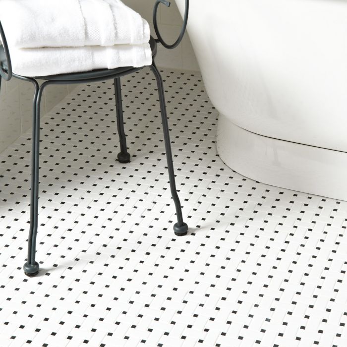 Basketweave Floor Mosaic