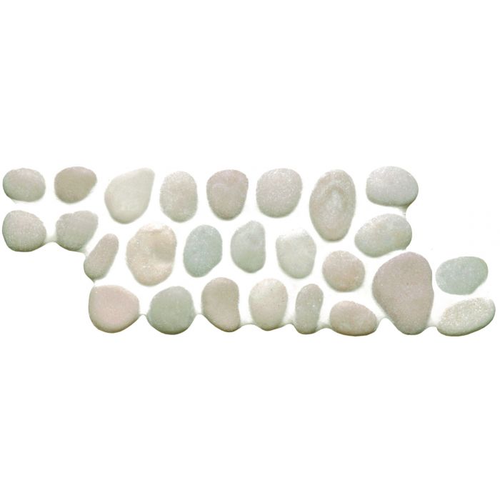 Beige Hawaii Border Pebble Mosaics