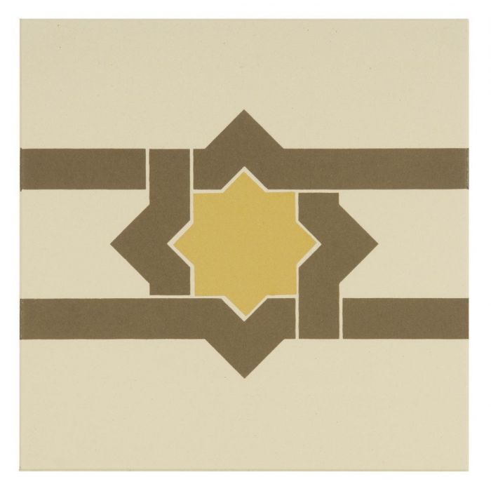 Iberian Border Summer Yellow and Regency Bath on White