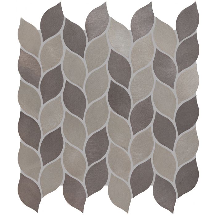 Leaf Aluminium Mosaic Beige Mix