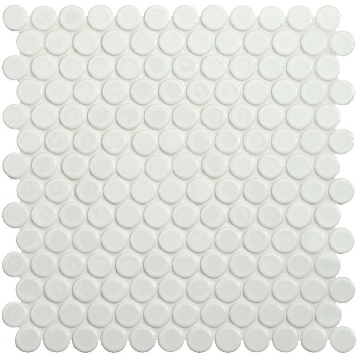 Mini White Penny Round
