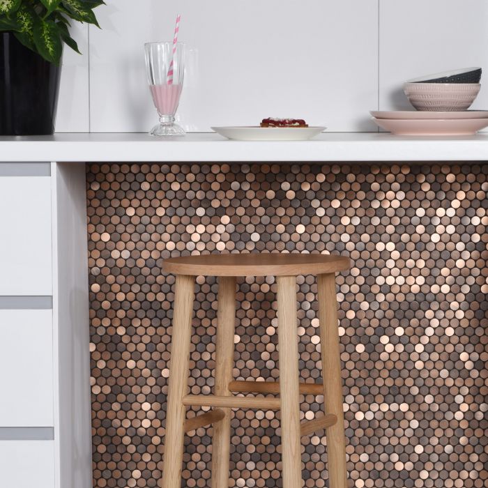 Orabella Brushed Metal Mosaic