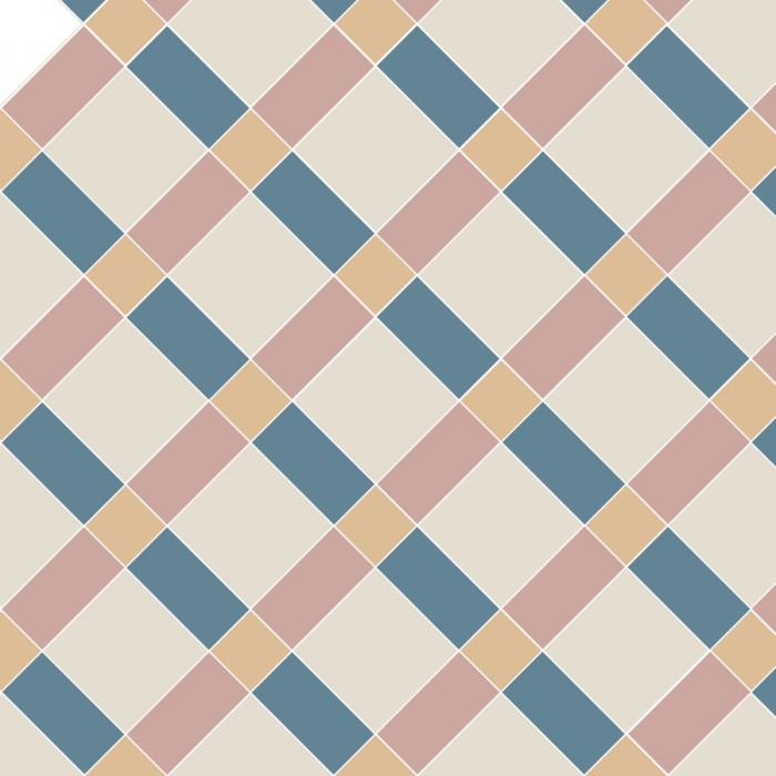 Falkirk - Blue, Carnation Pink, Dover White & Hawthorn Yellow