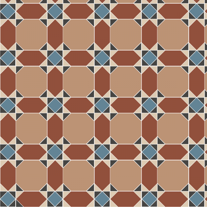 Inverlochy - Black, Blue, Buff, Red & White