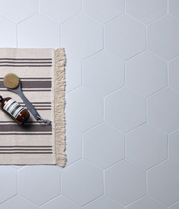 Signature Hexagon Porcelain Pearl White - European Heritage Ltd.