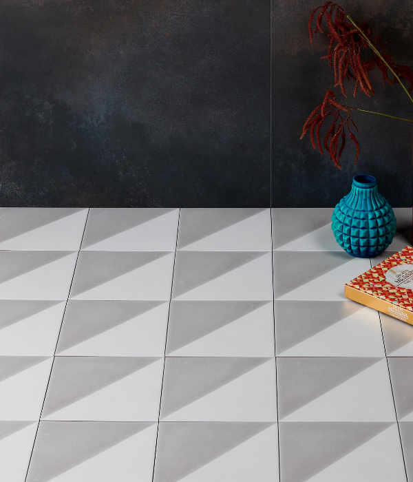 Parisian Cafe Porcelain Tri Dove Grey - European Heritage Ltd.